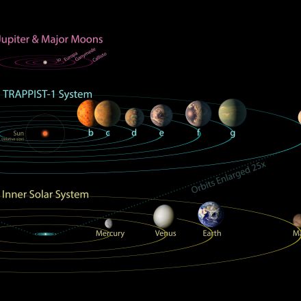 TRAPPIST-1 Comparison to Solar System and Jovian Moons