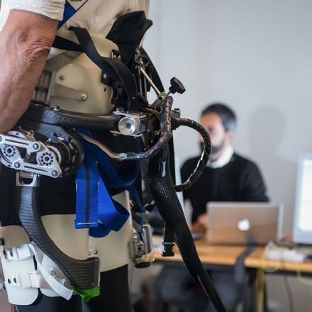 This robotic exoskeleton could help prevent falls in the elderly.