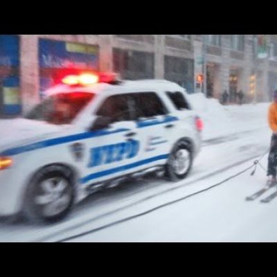 Snowboarding with the NYPD