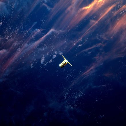 This breathtaking sunset photo of a spaceship is a great example of perfect timing