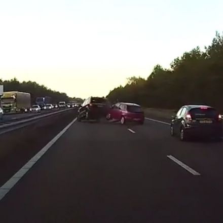 Tesla Autopilot’s new radar technology predicts an accident caught on dashcam a second later