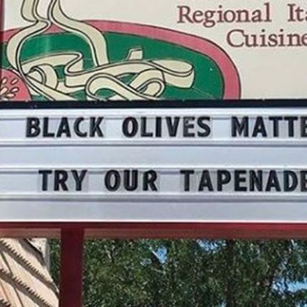 ‘Black Olives Matter’ billboard sparks outrage — and pizza sales