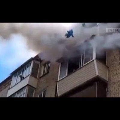 Russian Dad Saves Kids From Fire by Throwing Them Out Of 5th Floor Window