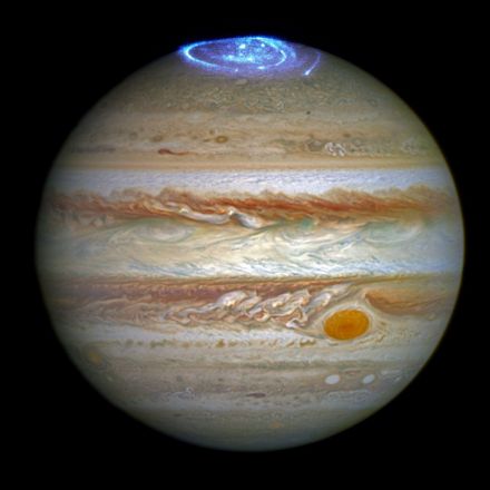 Hubble captures vivid auroras in Jupiter’s atmosphere