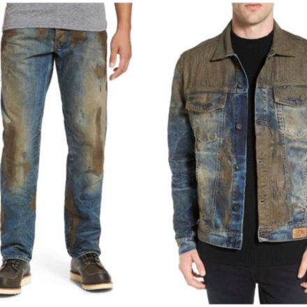 Nordstrom sells jeans, jacket with fake mud on them for $425 each; Critics let loose