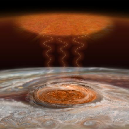 Jupiter’s Great Red Spot Likely a Massive Heat Source