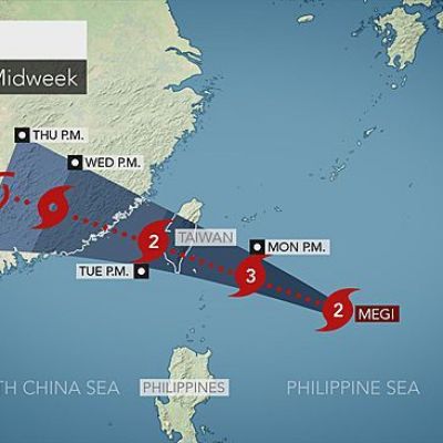 Taiwan Braces for Landfall of Typhoon Megi
