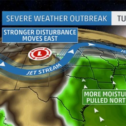 Severe Weather Outbreak, Including Tornadoes, Expected Tuesday in Plains