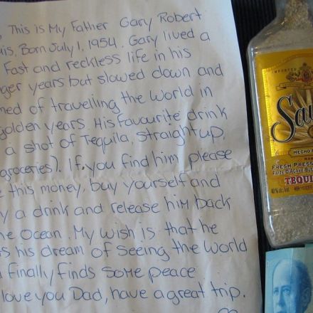 Tequila Bottle with Man's Ashes and a Request Washes up on Nova Scotia Beach