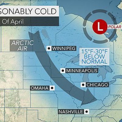 Polar Vortex to Plunge Cold into Midwestern, Eastern US in Early April