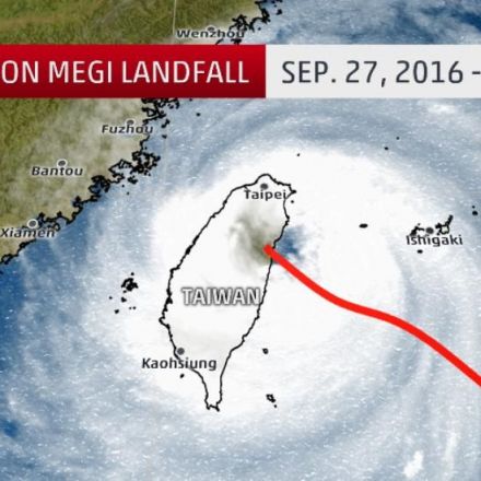 Typhoon Megi Landfalls in Taiwan; Over 120 MPH Winds, 30+ Inches of Rain Measured