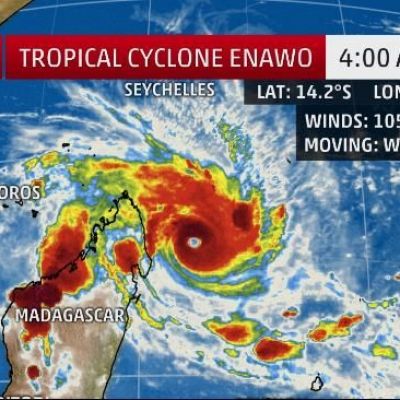 Tropical Cyclone Enawo Rapidly Intensifying; Red Alert Issued For a Potentially Disastrous Strike on Madagascar Tuesday