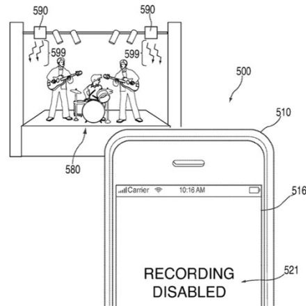 Apple granted patent for way to stop iPhones from taking photos at concerts or sensitive locations