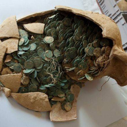 More than half a tonne of ancient Roman coins found in Spain