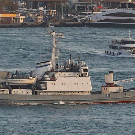 Russian spy ship collides with freighter, sinks in Black Sea