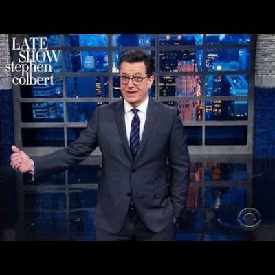 Steven Colbert: Donald Trump Wows At First Solo Stress Conference