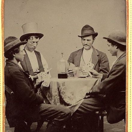 Photo of Billy the Kid playing cards with his gang set to fetch $1m