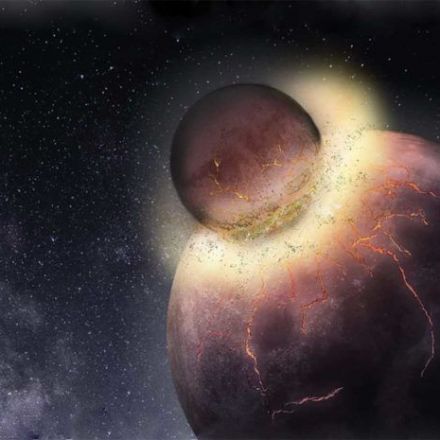 Planetary collision that formed the moon made life possible on Earth