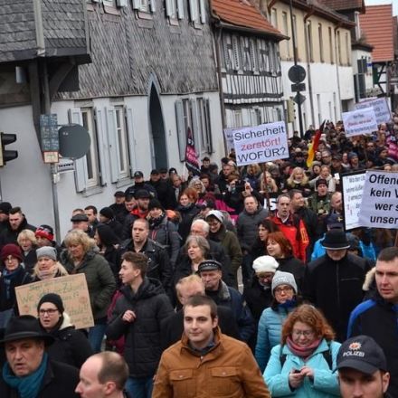 Dueling protests in German town after teen allegedly murdered by refugee