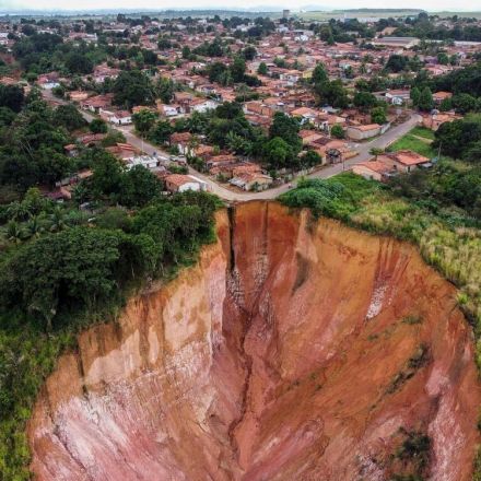 Deforestation blamed for craters that could swallow a city of 70,000