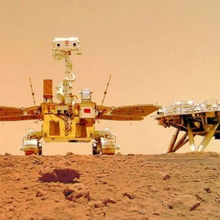China’s Zhurang Rover on Mars. After selfie sends an audio clip.