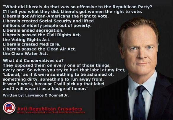What did liberals do that was so offensive to the Republican Party?