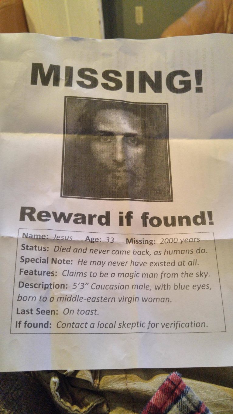 Source: https://www.reddit.com/r/atheism/comments/44zpfw/found_guys_handing_these_out_at_mardi_gras/