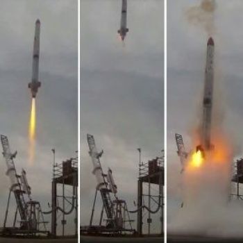 Entrepreneur's rocket explodes seconds after lift-off