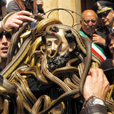 The Festival of the Snake-Catchers in Italy