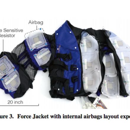 Disney made a jacket to simulate physical experiences, like a snake slithering across your body