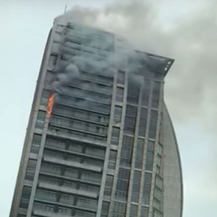 Trump Tower is on fire in Azerbaijani capital Baku