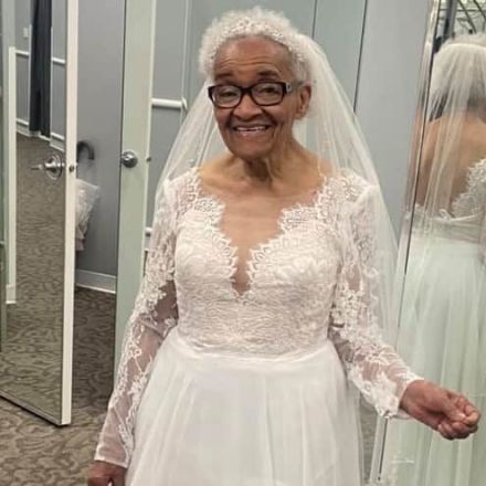 She was forbidden as a young woman from trying on her dream wedding gown because she’s Black. Now, at 94, she finally did it.
