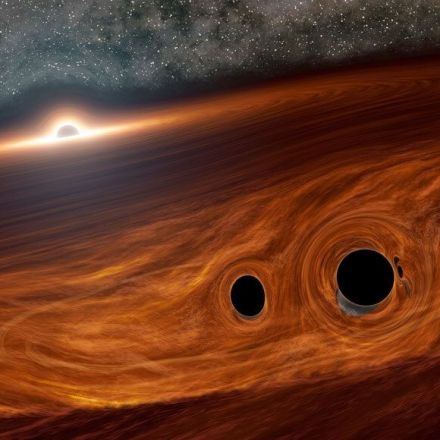 Colliding black holes may have created a surprising flare of light