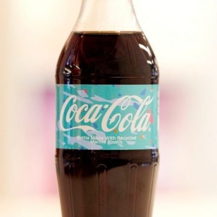 Coca-Cola 'upcycles' first bottles using low-grade plastic scooped up from the ocean