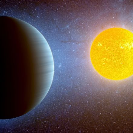 Astronomers measure enormous planet lurking far from its star