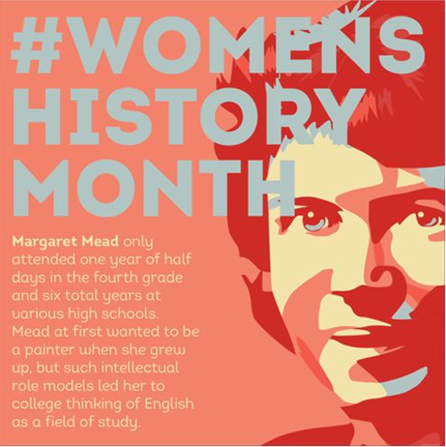 Honouring #WomensHistoryMonth with Margaret Mead. #MargaretMead #Art #Zerflin