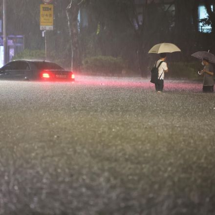 South Korean rain turns roads into rivers, leaves 9 dead