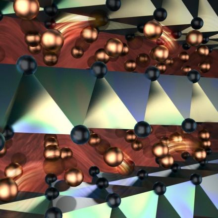 Copper ions flow like liquid through crystalline structures