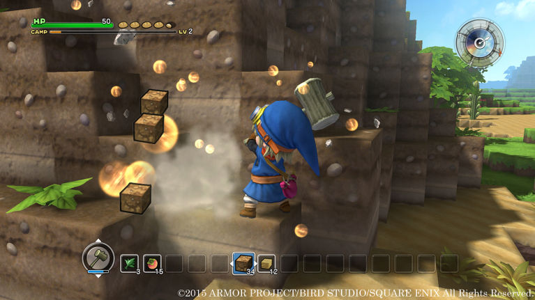 So, we get to play as a tiny blue Link in a Minecraft-esque world...? Seems legit.
