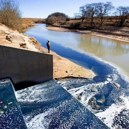Why are rivers turning blue in Africa?