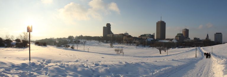 Battlefield Park in Winter