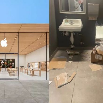A hole in a toilet led to a burglary at an Apple Store