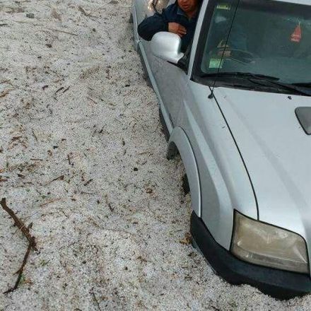 Incredible photos show terrifying hail storm in Argentina