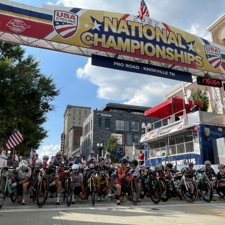 Women pro cyclists take a knee during national anthem at US Pro Nationals to protest abortion ruling
