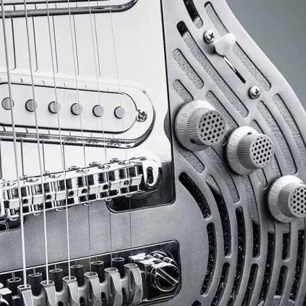 A company has created an indestructible metal 3D printed guitar