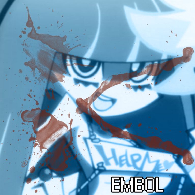 Also a screencap from Panty and Stocking with Garterbelt.  Again with the :< bloodspatter effect because I'm 3edgy5you.