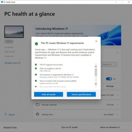 Microsoft is force installing PC Health Check in Windows 10