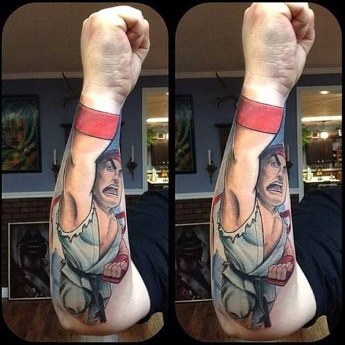 Awesome Bruce Lee Forearm Fist Tattoo  Snapzucom