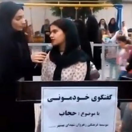 Young Iranian girl gives passionate defence of why she shouldn't have to wear a hijab