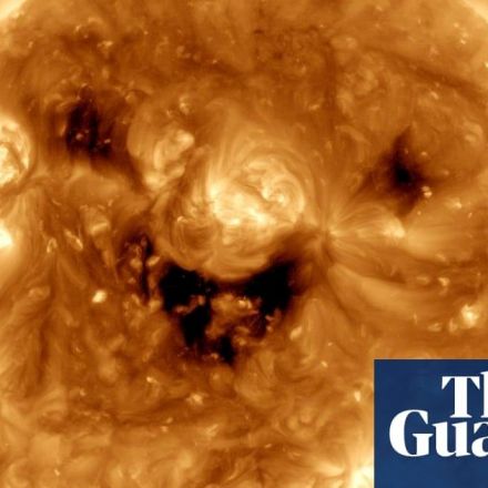 Ray of joy: Nasa captures image of the sun ‘smiling’